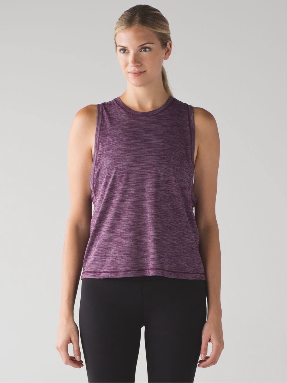 Lululemon Cardio Squad Tank II Purple Sleeveless Active Tank Top, Size 6 Women’s